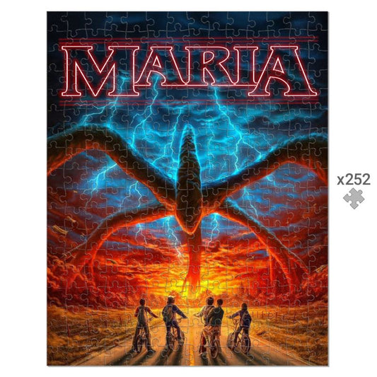 Puzzle personalizzato tema Stranger Things