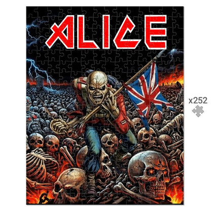 Puzzle personalizzato stile Iron Maiden