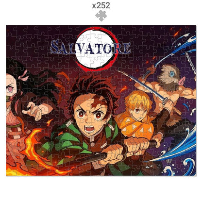 Puzzle personalizzato tema Demon slayer