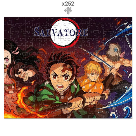 Puzzle personalizzato tema Demon slayer