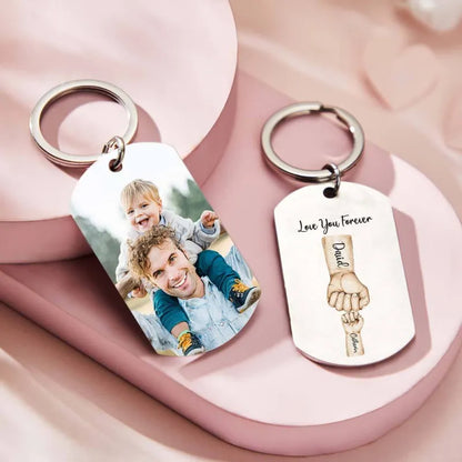 Portachiavi Personalizzato "Best Dad Ever" – Un Ricordo da Portare Sempre con Sé regalo papà