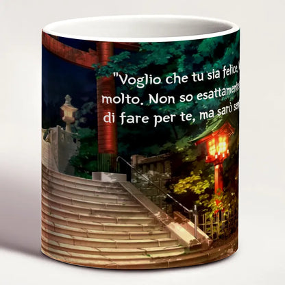 Tazza InuYasha & Kagome "Sempre al tuo fianco" Mug Tempio Giapponese