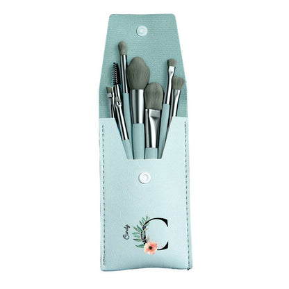 Set Pennelli Trucco con Astuccio in Pelle PU Personalizzato Regalo Donna mamma