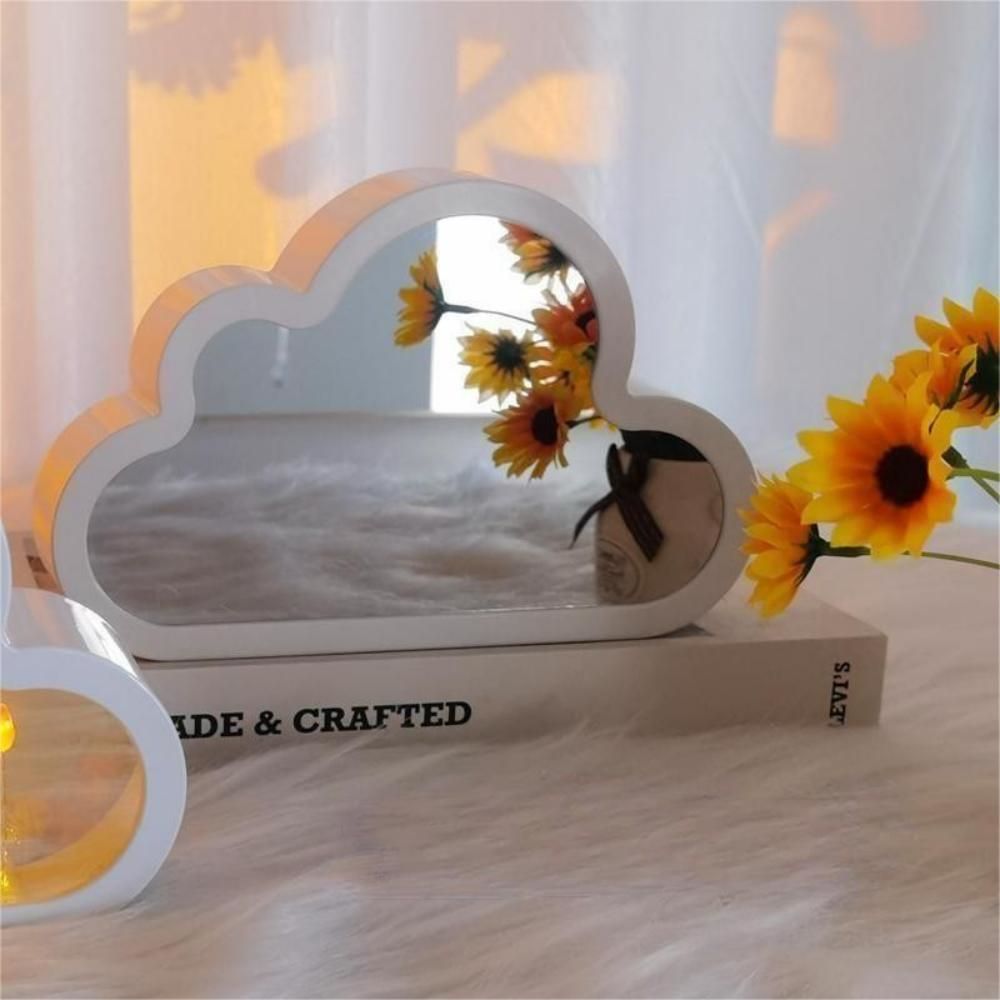 Lampada Nuvola Tulipani Specchio 2-in-1 Luce Notturna DIY Camera