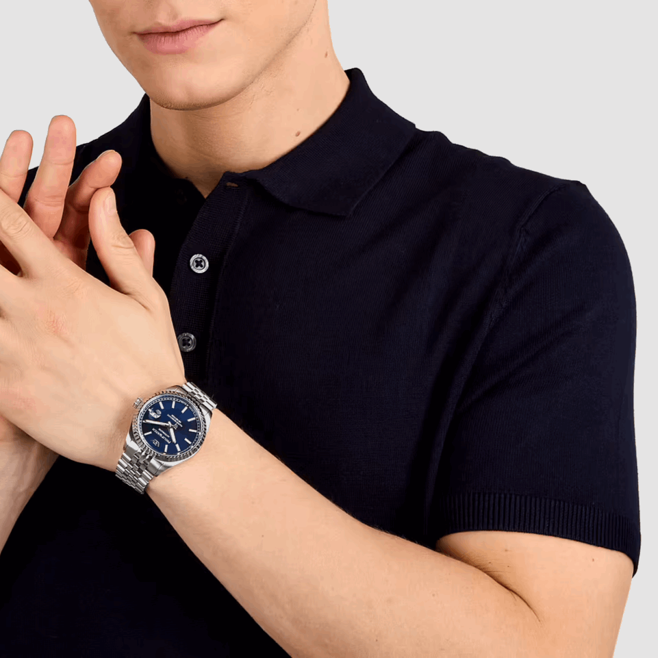 Philip Watch Caribe Automatico Blu R822 data jubilee