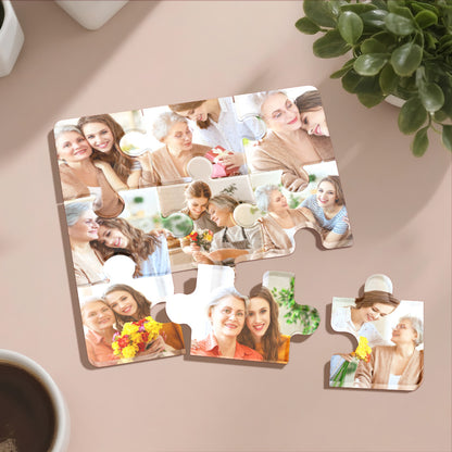 Magnete Puzzle Personalizzato con Foto idea regalo lui lei mamma papà nonni