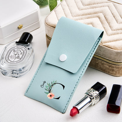 Set Pennelli Trucco con Astuccio in Pelle PU Personalizzato Regalo Donna mamma