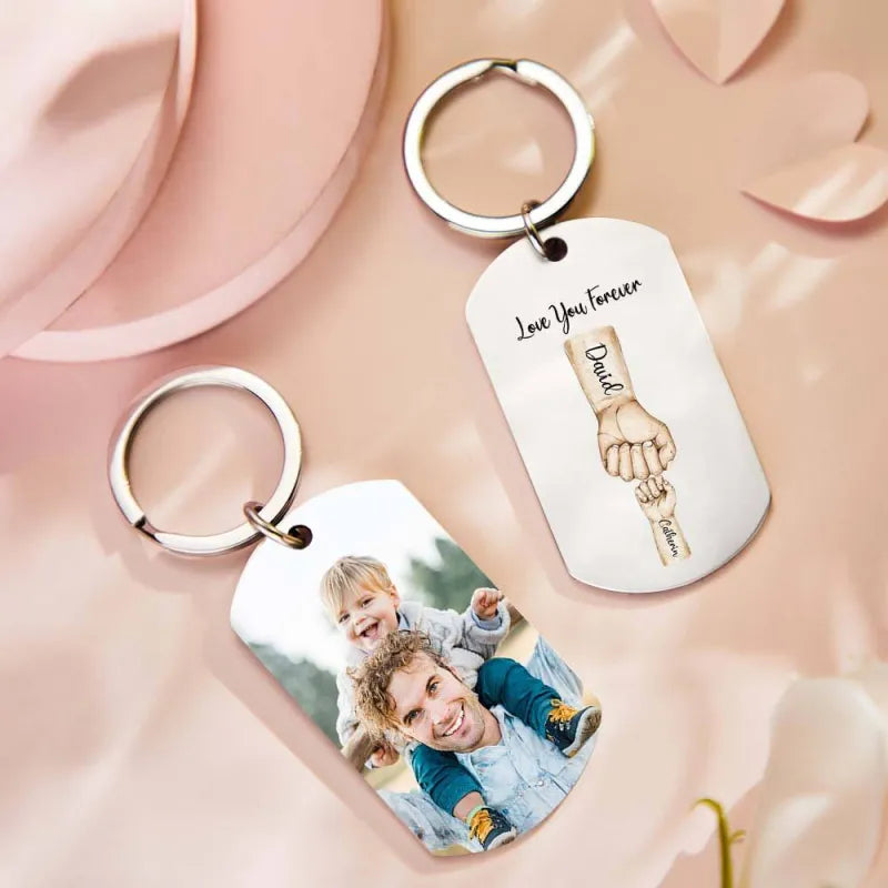 Portachiavi Personalizzato "Best Dad Ever" – Un Ricordo da Portare Sempre con Sé regalo papà