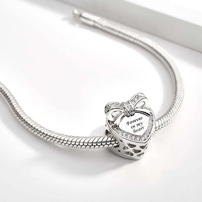 Charm Farfalla Personalizzato con Foto e Incisione Ciondolo Donna