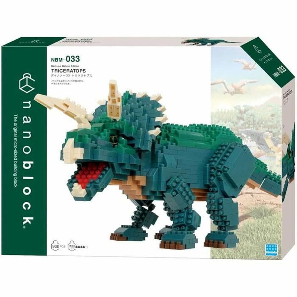 Nanoblock dinosauro triceratopo mattoncini