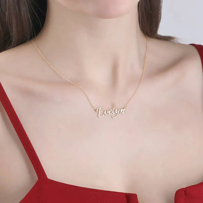 Collana con Nome Personalizzato – Gioielli su Misura in Stile Elegante – Regalo di San Valentino per Lei festa della mamma