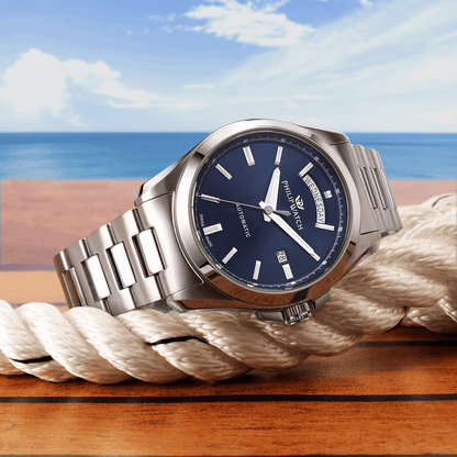 Philip Watch Amalfi Automatico R8223 daydate blu
