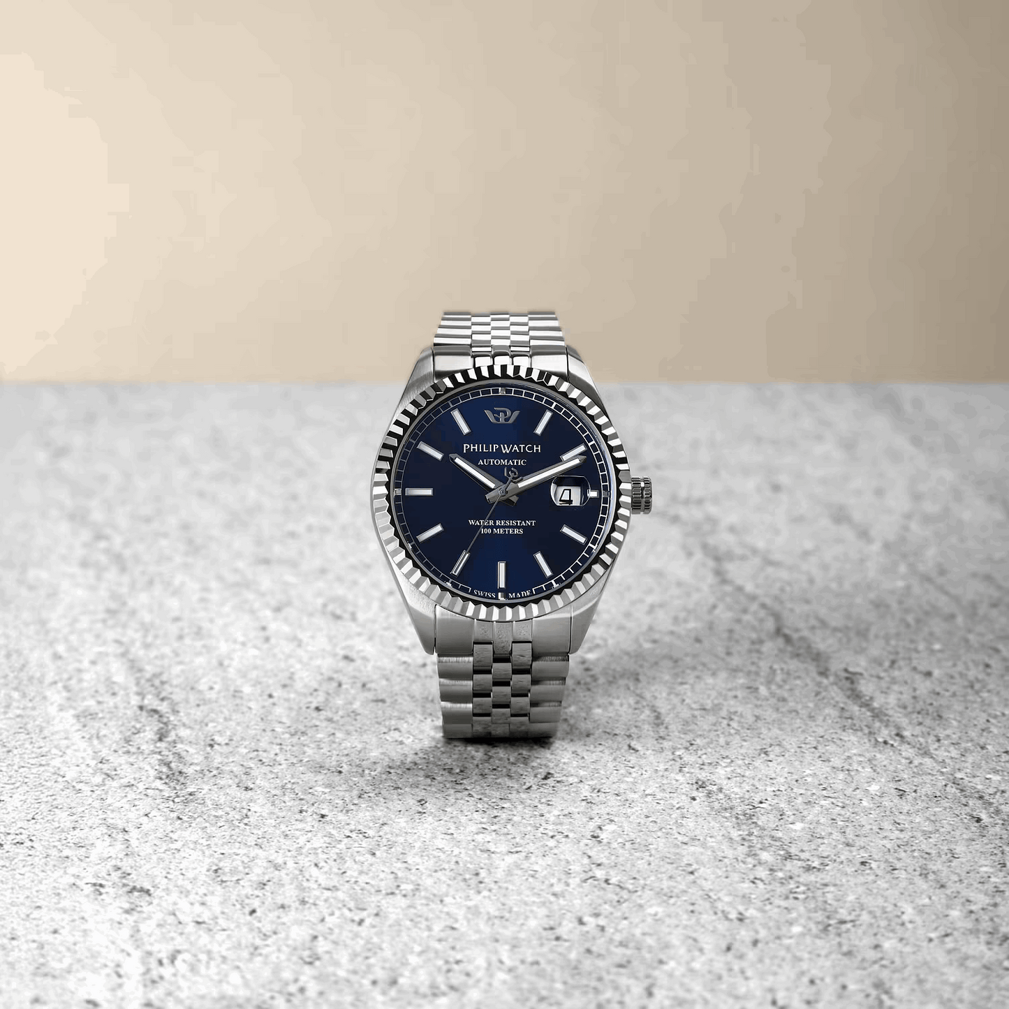 Philip Watch Caribe Automatico Blu R822 data jubilee