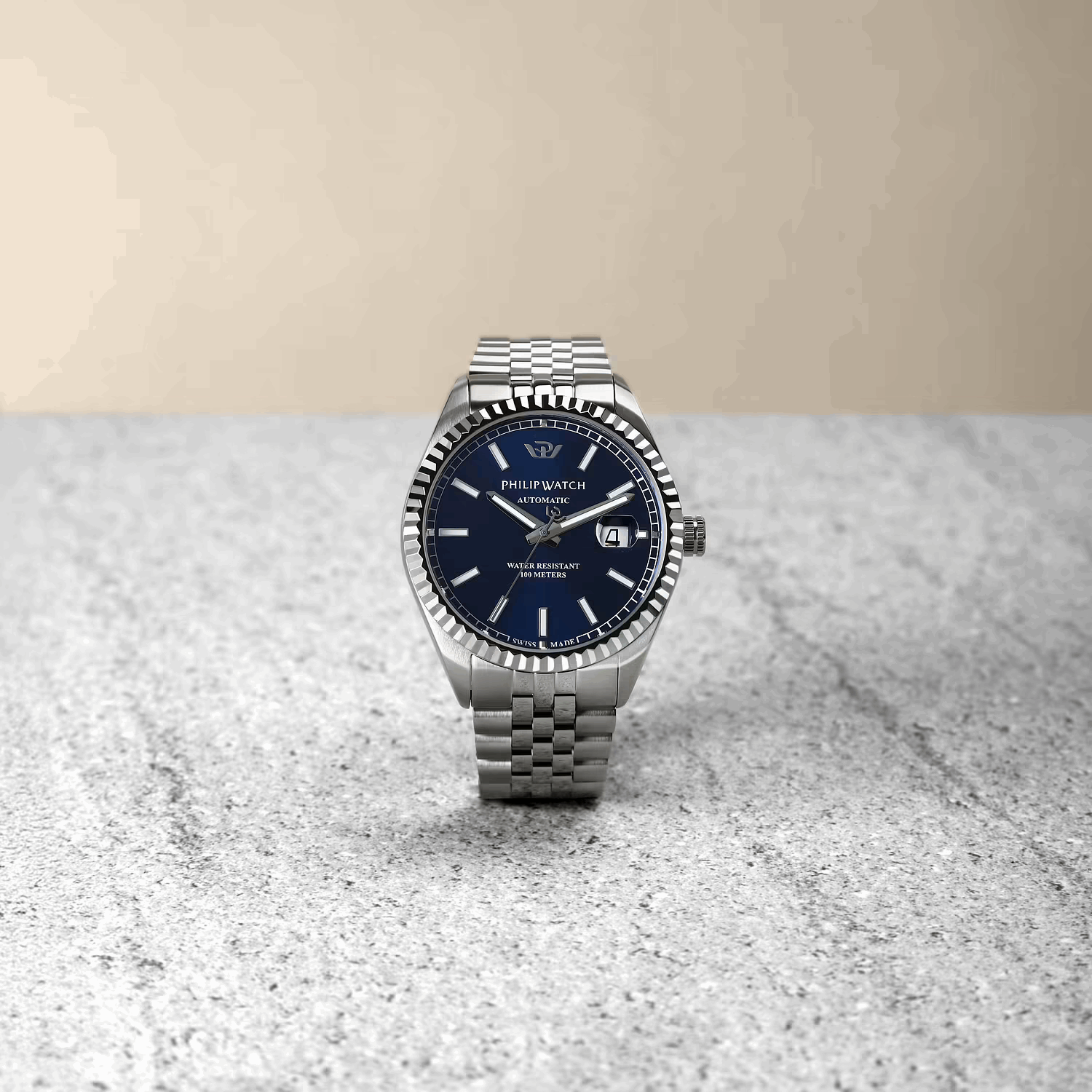Philip Watch Caribe Automatico Blu R822 data jubilee