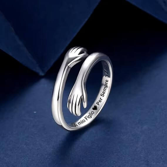 Anello da Uomo in Argento Sterling 925 - A mio Figlio