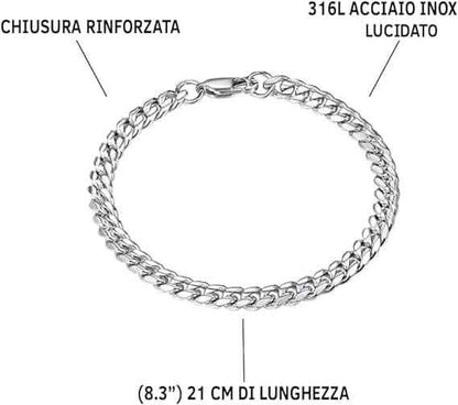 Bracciale Cubano Al Papà - Ti Vogliamo Bene.