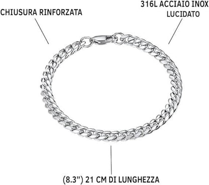 Bracciale Cubano A mio fratello - Sei il mio orgoglio.