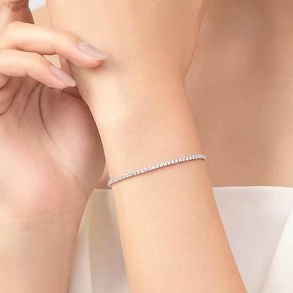 Bracciale Tennis in Argento Sterling 925 A mia Mamma - Ti voglio tanto bene.