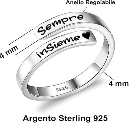 Anello da Donna in Argento Sterling 925 - Sempre Insieme