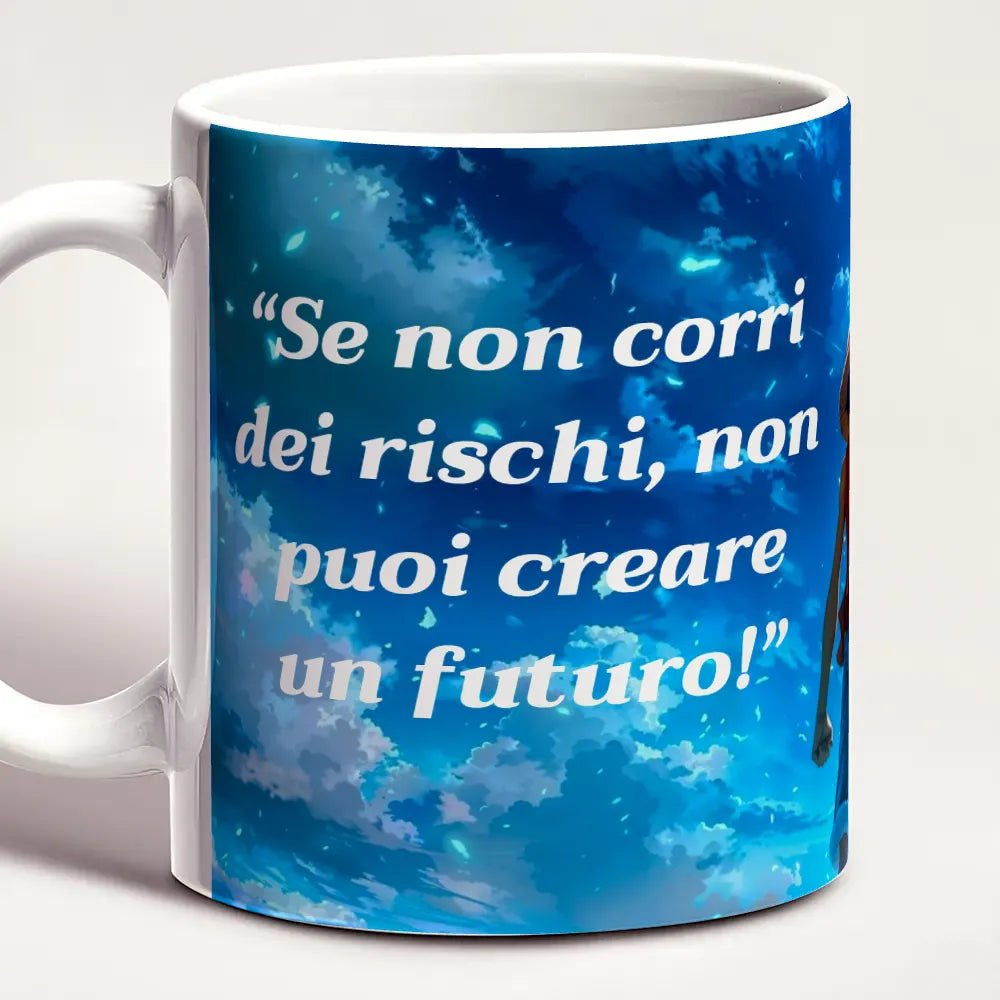 Tazza One Piece Luffy "Crea il tuo Futuro" Mug Cielo Azzurro Anime