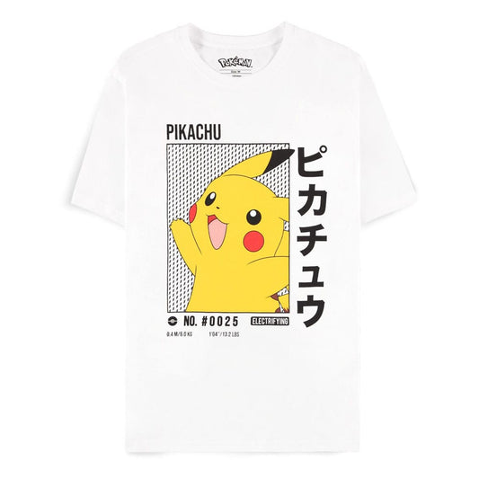 DIFUZED Pokemon - White Pikachu Men's Short Sleeved T-shirt  M
