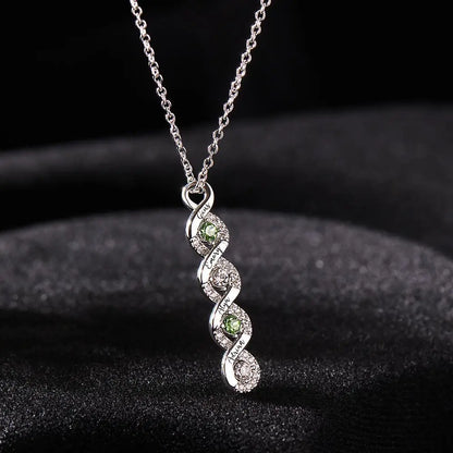 Collana Infinito "Legame Eterno" – Personalizzata con Nomi e Pietre di Nascita - idea regalo mamma