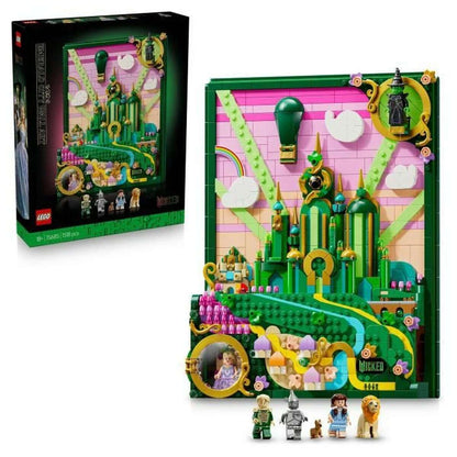 LEGO® Wicked Wall Art Città di Smeraldo 75685 – Set di Costruzione 3D da Esposizione (1518 Pezzi)