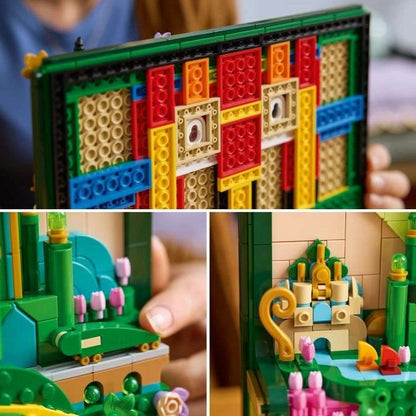 LEGO® Wicked Wall Art Città di Smeraldo 75685 – Set di Costruzione 3D da Esposizione (1518 Pezzi)