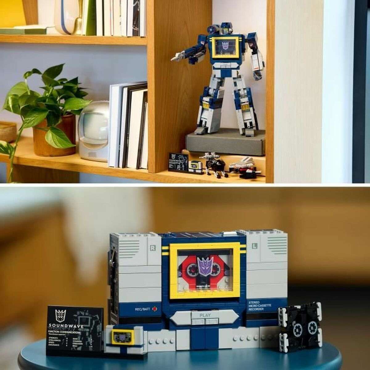 LEGO Icons Transformers Soundwave 10358 – Set di Costruzione 2-in-1 Decepticon (1505 Pezzi)