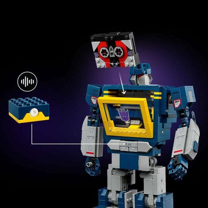 LEGO Icons Transformers Soundwave 10358 – Set di Costruzione 2-in-1 Decepticon (1505 Pezzi)