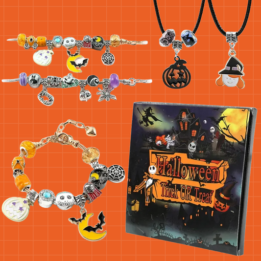 Set Ciondoli Halloween Braccialetti DIY Regalo Creativo Bambini