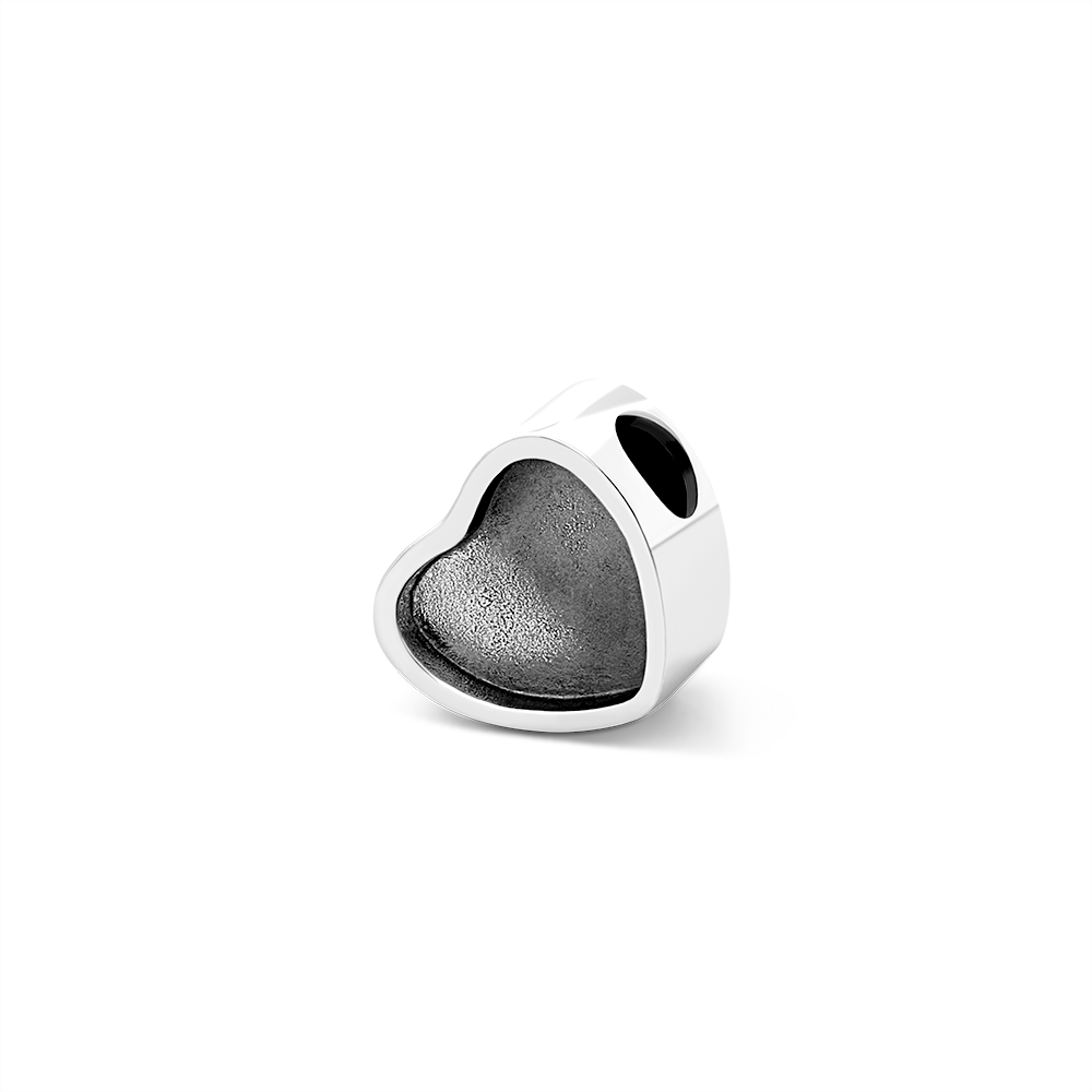 Charm Cuore "Impronta d'Amore" con Foto Personalizzata – Pendente a Zampina in Argento – Regalo Speciale per Amanti degli Animali