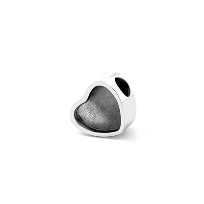Charm Cuore "Impronta d'Amore" con Foto Personalizzata – Pendente a Zampina in Argento – Regalo Speciale per Amanti degli Animali