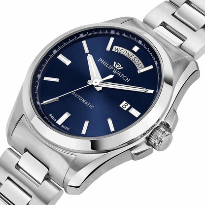 Philip Watch Amalfi Automatico R8223 daydate blu