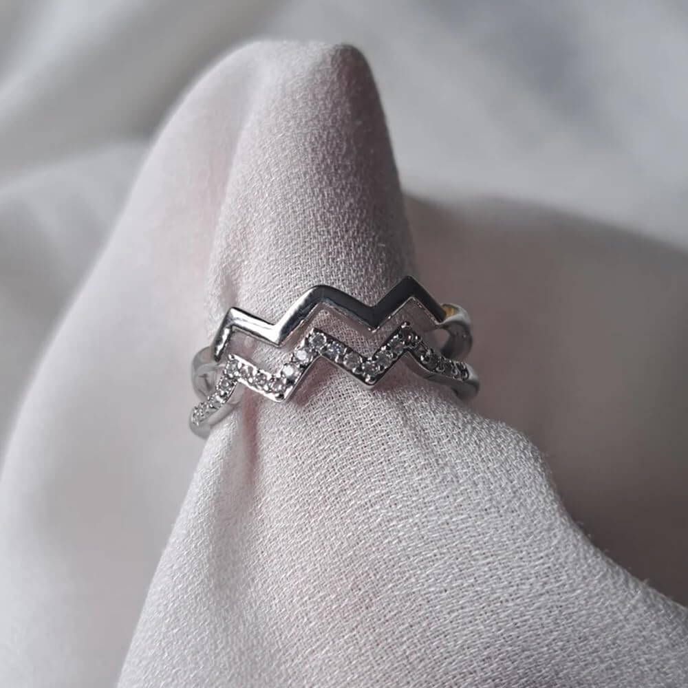Anello in Argento Sterling 925 - A Mia Mamma - Alti e Bassi
