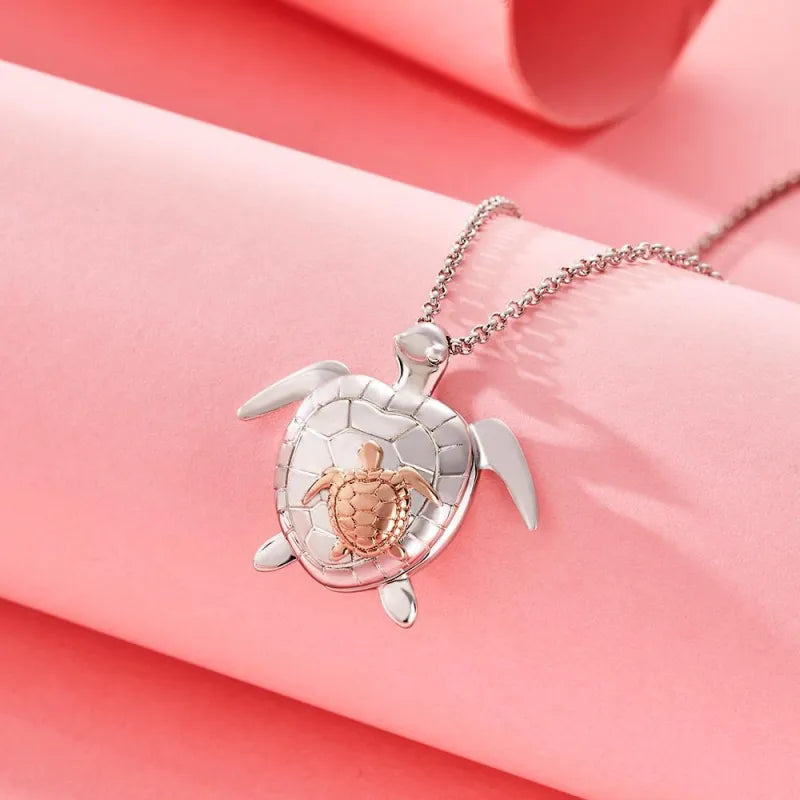 Collana con Medaglione Tartaruga Marina – Foto Incisa – Regalo Speciale per la Festa della Mamma