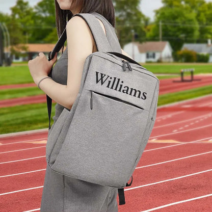 Zaino personalizzato con nome - borsa computer pc - idea regalo papà