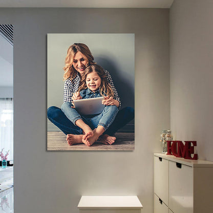 Stampa su Tela Personalizzata 30x40 cm Effetto Dipinto a Olio Senza Cornice regalo mamma