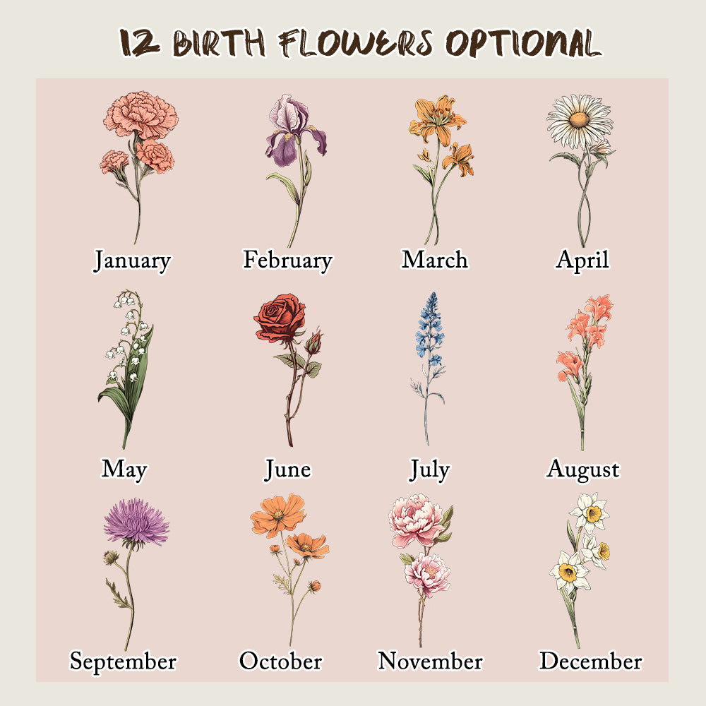 Organizer Pillole Settimanale Personalizzato Nome e Fiore Nascita idea regalo mamma nonni papà
