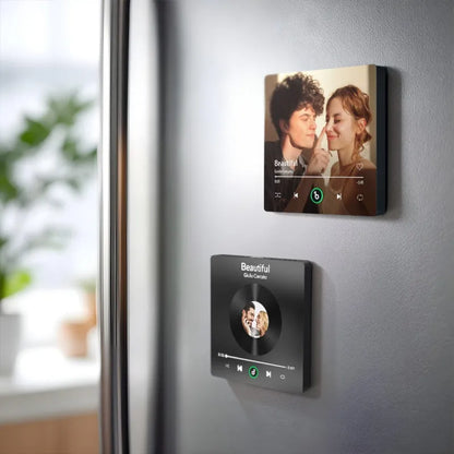 FridgeBeats 4.0: Magnete Musicale Personalizzato senza Cornice idea regalo mamma papà lei lui