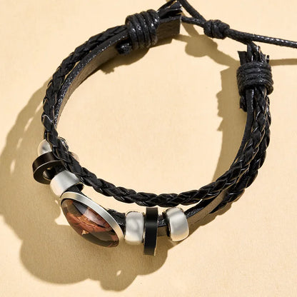 Bracciale con foto personalizzato in pelle