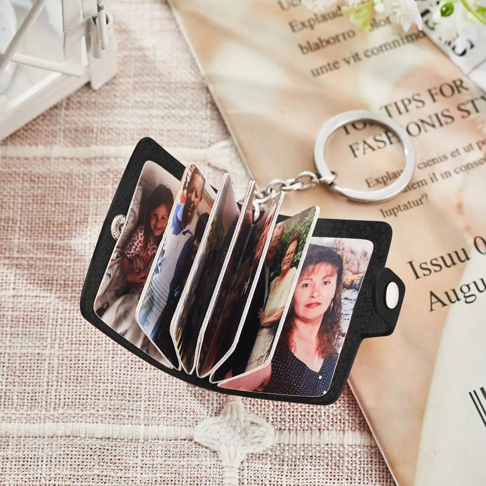 Portachiavi Mini Album Foto Personalizzato Regalo Emozionale per la Mamma