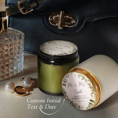 Candela Mason Jar Personalizzate Bomboniere Matrimonio Country Chic Nozze Nomi Sposi