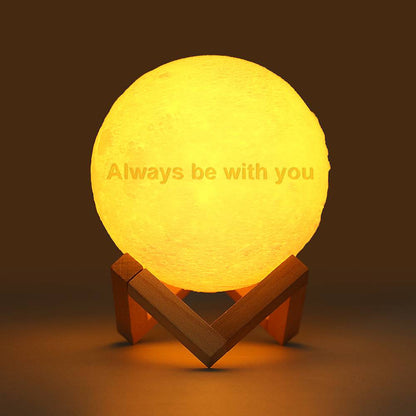 Lampada Luna 3D Personalizzata con Foto - idea regalo papà