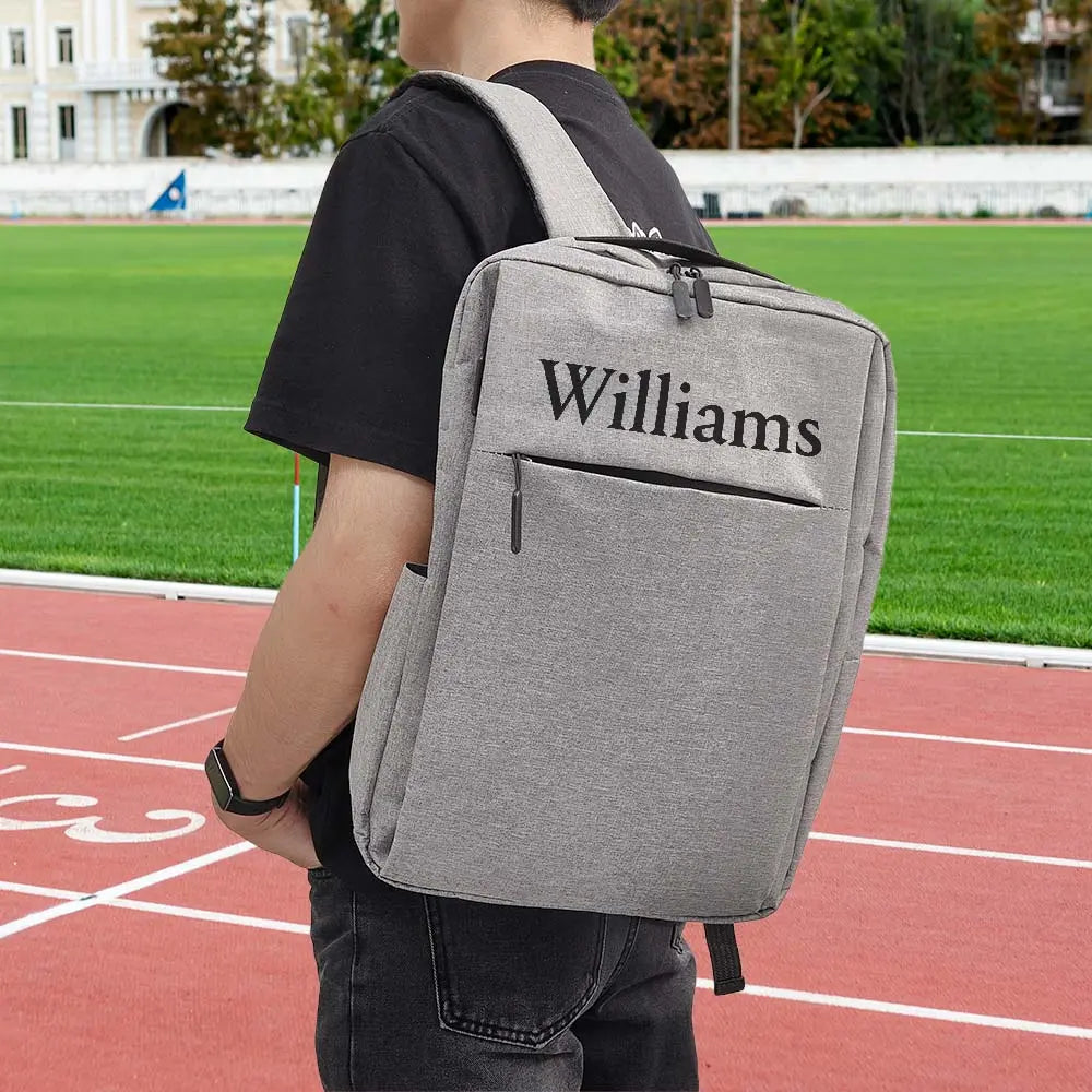 Zaino personalizzato con nome - borsa computer pc - idea regalo papà