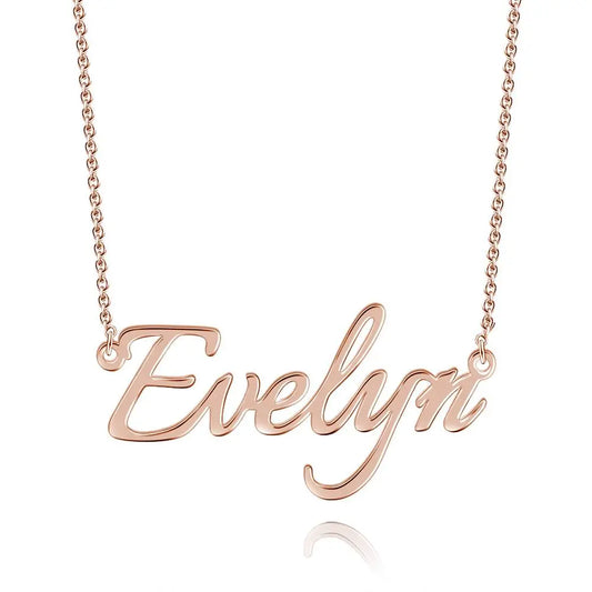Collana con Nome Personalizzato – Gioielli su Misura in Stile Elegante – Regalo di San Valentino per Lei festa della mamma