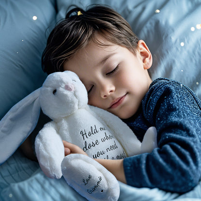 Coniglietto di Peluche Personalizzato con Nome e Dedica Regalo Bambini
