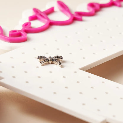 Porta Orecchini in Acrilico Personalizzato con Nome – Organizer Espositore Gioielli su Misura – Regalo per Lei e Festa della Mamma
