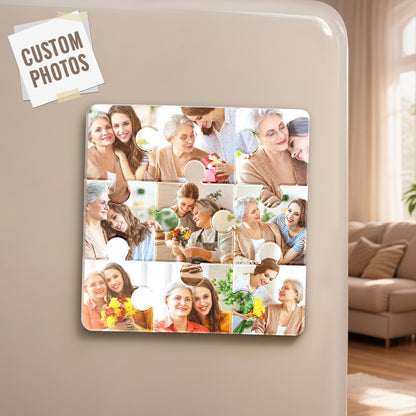 Magnete Puzzle Personalizzato con Foto idea regalo lui lei mamma papà nonni