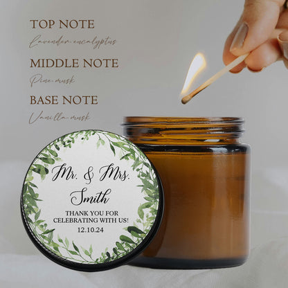 Candela Mason Jar Personalizzate Bomboniere Matrimonio Country Chic Nozze Nomi Sposi